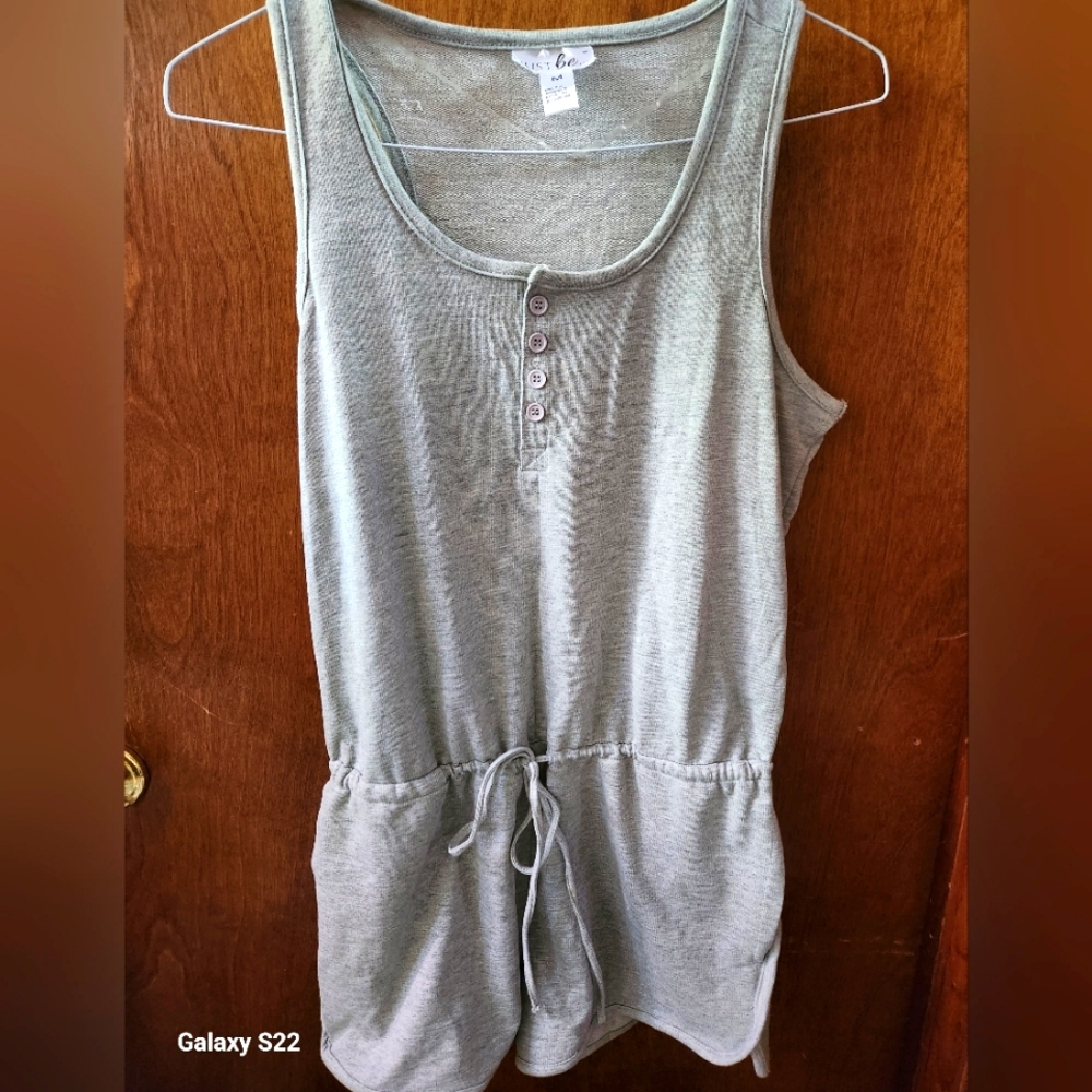 Gray Shortsuit size M one piece NWOT